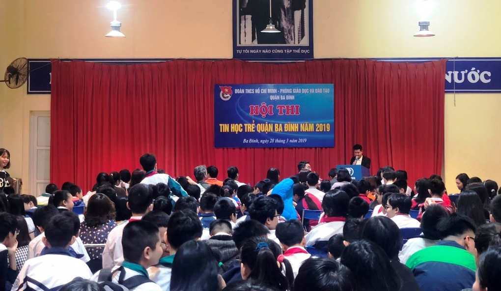 CLB STEAM trường THCS Thăng Long nô nức tham gia Hội thi Tin học trẻ quận Ba Đình năm 2019