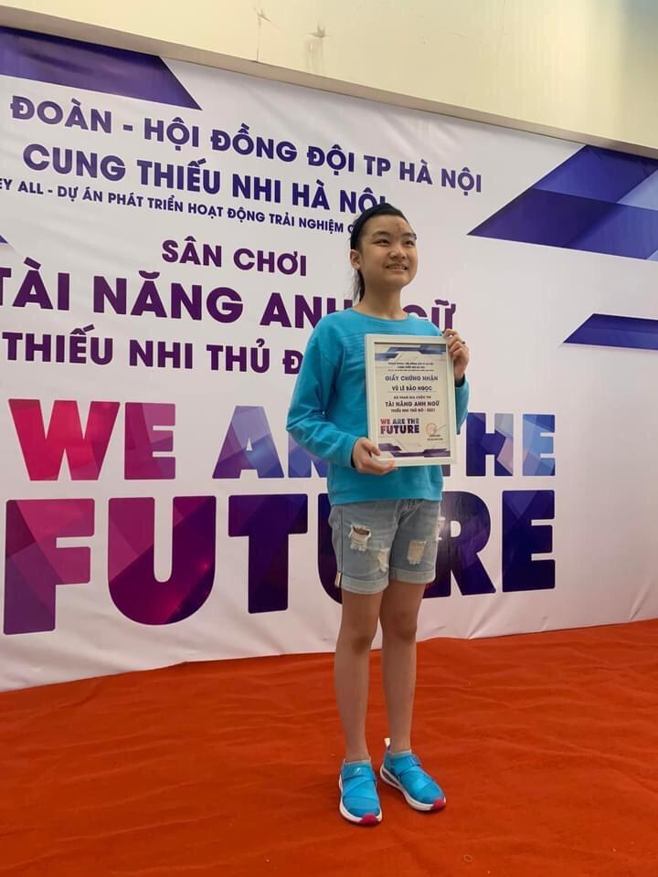 Học sinh trường THCS Thăng Long vinh dự lọt vào vòng Chung khảo  "Tài năng Anh ngữ Việt Nam trong thiếu nhi Thủ đô năm 2021" với chủ đề “WE ARE THE FUTURE’
