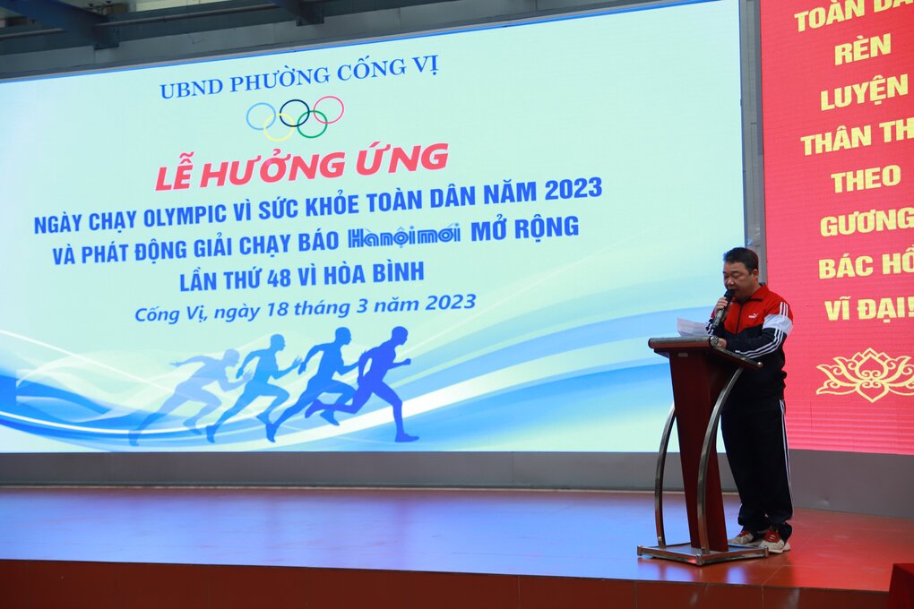 Lễ hưởng ứng ngày chạy Olympic vì sức khỏe toàn dân năm 2023 và phát động giải chạy Báo Hà Nội mới mở rộng lần thứ 48 - Vì Hòa bình.
