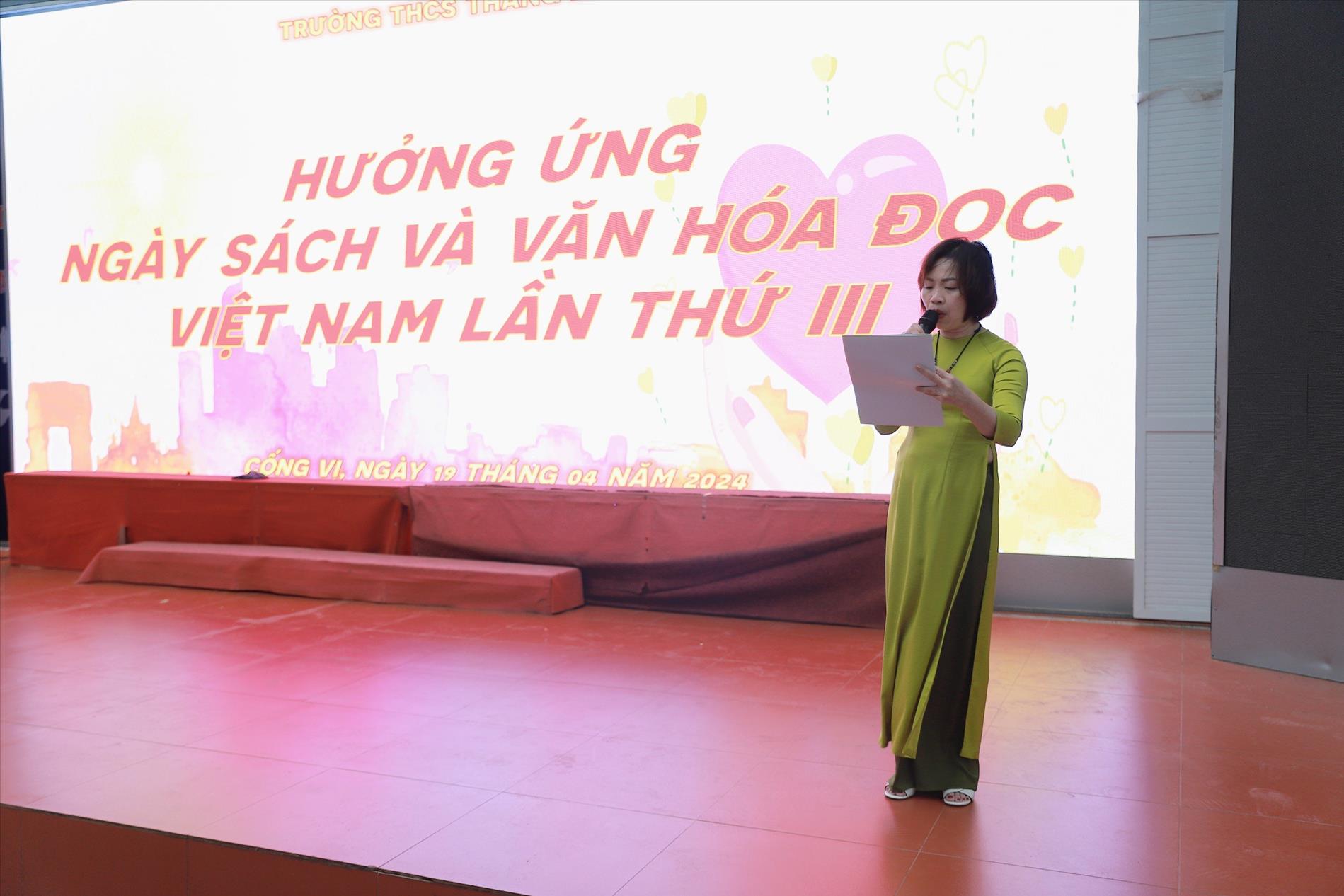 Trường THCS Thăng Long hưởng ứng và tổ chức ngày sách và văn hóa đọc Việt Nam lần thứ III